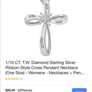 1/10 CT. Cross necklace